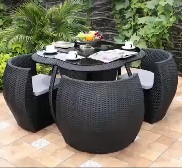 New in 2022，5-piece Patio Furniture dining room combination🔥🔥🔥Factory promotion, limited quantity🔥🔥free shipping🔥